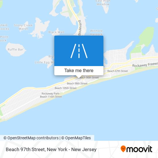 Beach 97th Street map