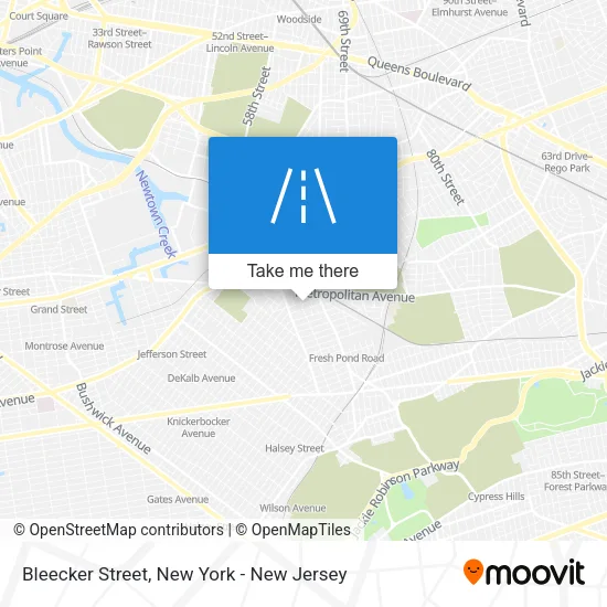Bleecker Street map