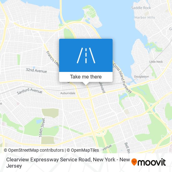 Mapa de Clearview Expressway Service Road