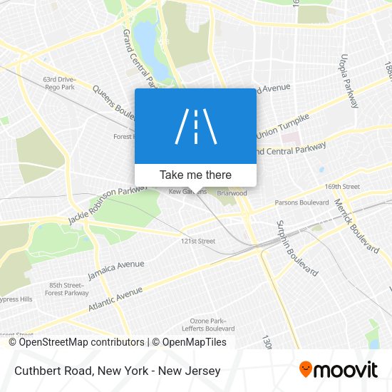 Mapa de Cuthbert Road