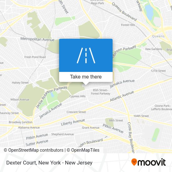Mapa de Dexter Court