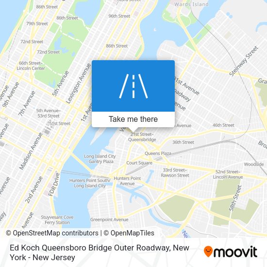 Mapa de Ed Koch Queensboro Bridge Outer Roadway