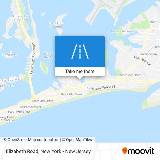 Elizabeth Road map