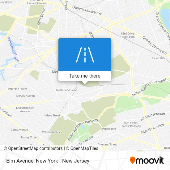 Elm Avenue map