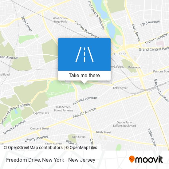 Freedom Drive map