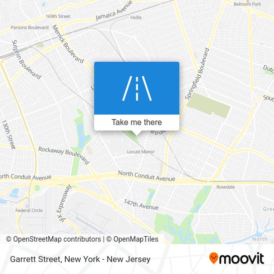 Mapa de Garrett Street