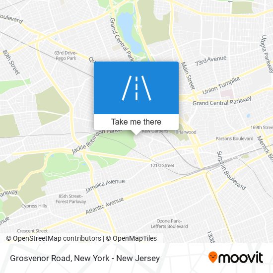 Mapa de Grosvenor Road