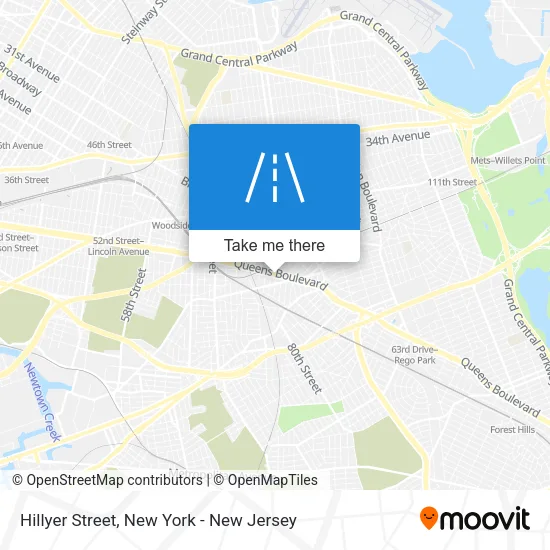 Hillyer Street map