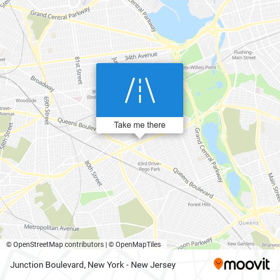 Mapa de Junction Boulevard