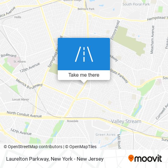 Laurelton Parkway map