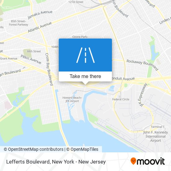 Lefferts Boulevard map