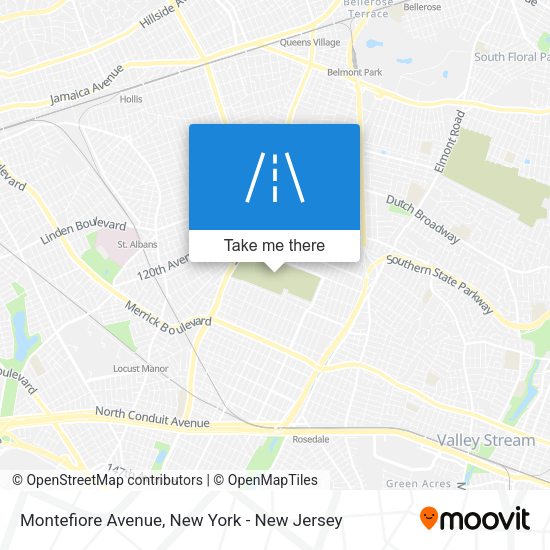Mapa de Montefiore Avenue