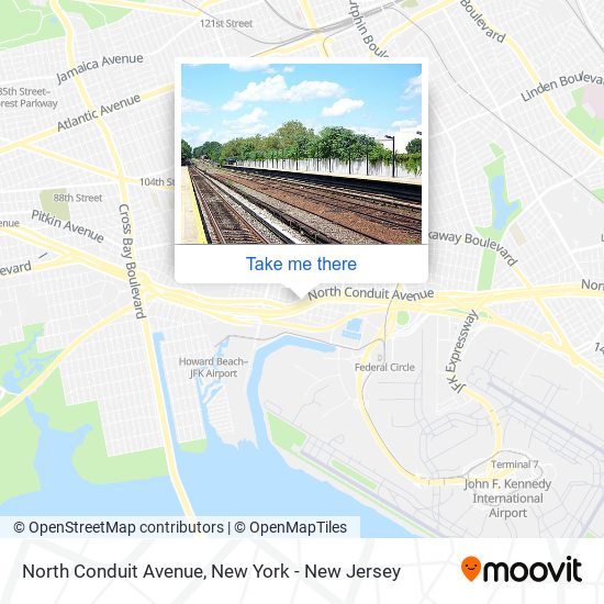 North Conduit Avenue map