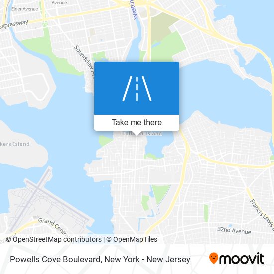 Mapa de Powells Cove Boulevard