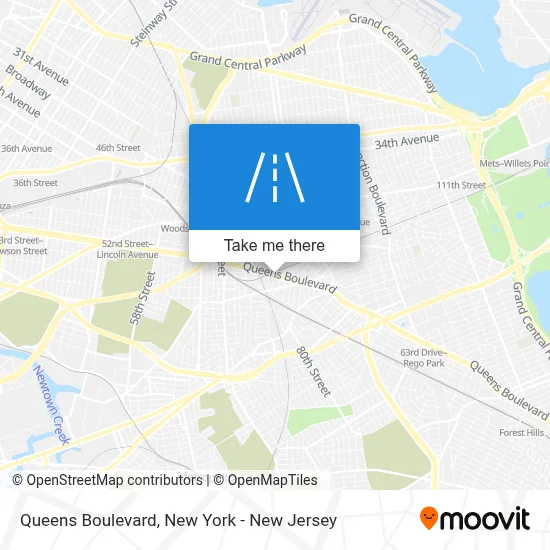 Queens Boulevard map