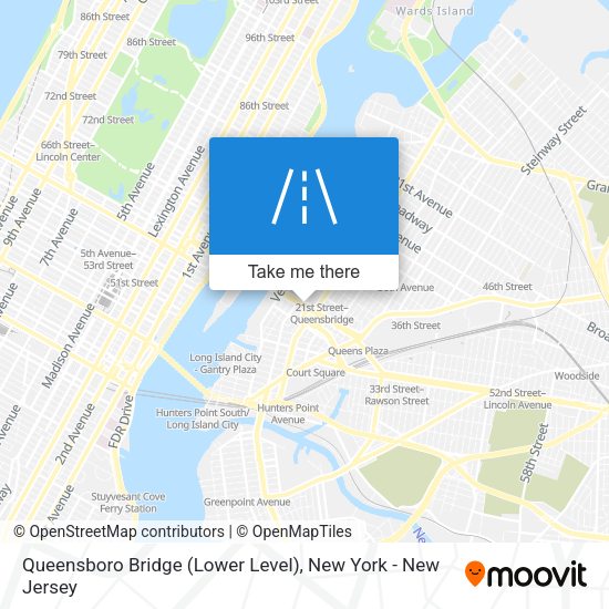 Queensboro Bridge (Lower Level) map