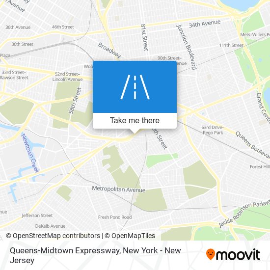 Queens-Midtown Expressway map