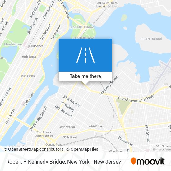 Robert F. Kennedy Bridge map