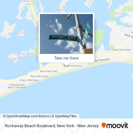 Rockaway Beach Boulevard map