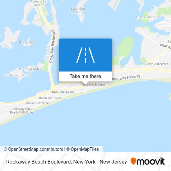 Rockaway Beach Boulevard map