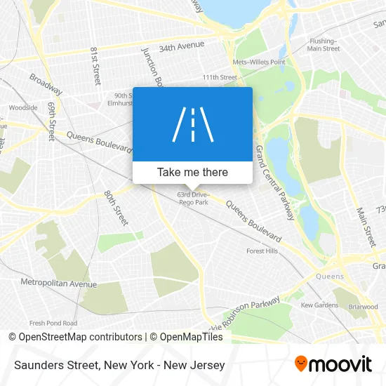 Saunders Street map