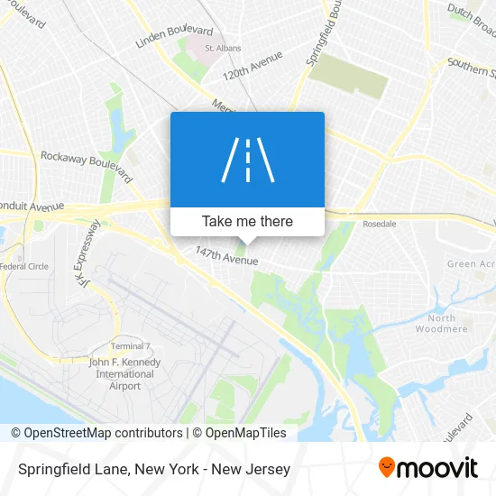 Springfield Lane map