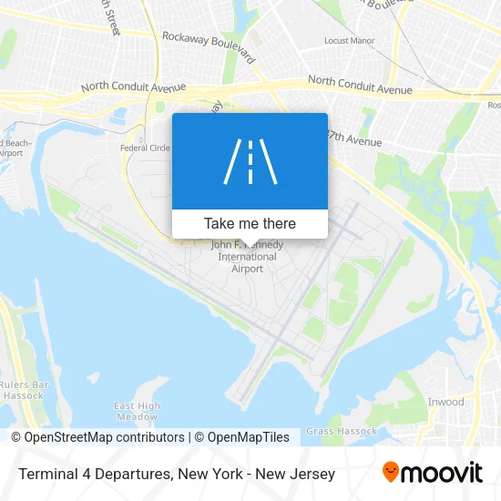 Terminal 4 Departures map