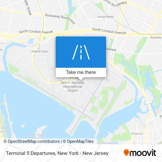 Terminal 5 Departures map