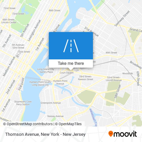 Thomson Avenue map