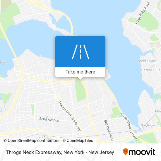 Throgs Neck Expressway map