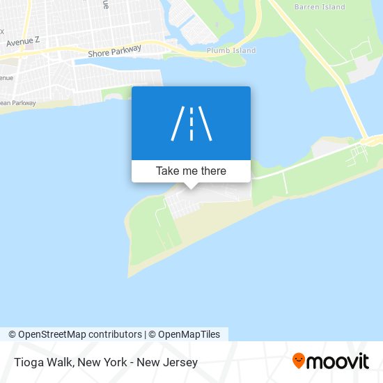 Tioga Walk map