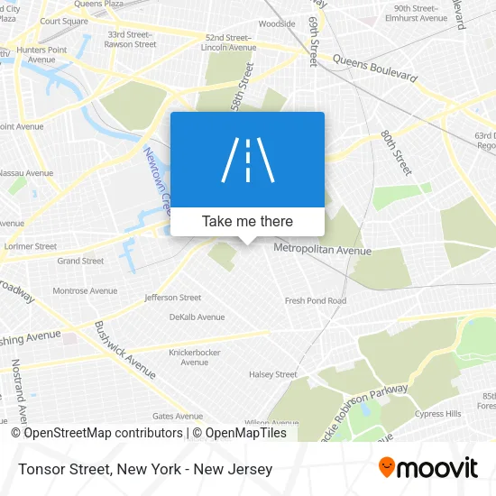 Tonsor Street map