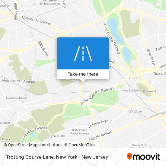 Trotting Course Lane map