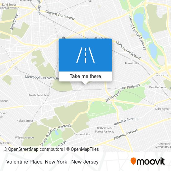 Mapa de Valentine Place