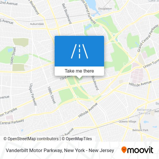 Mapa de Vanderbilt Motor Parkway