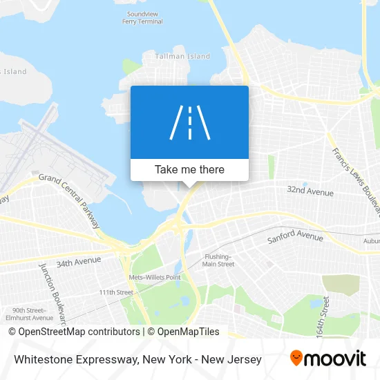 Whitestone Expressway map