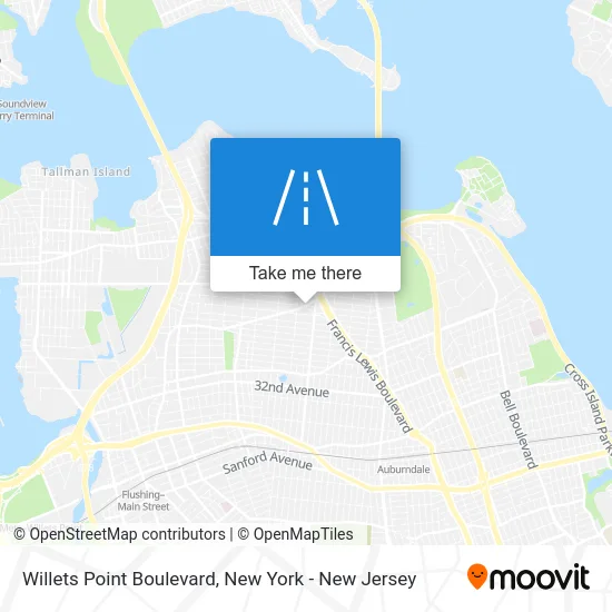 Willets Point Boulevard map