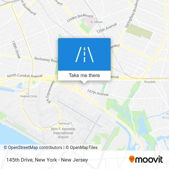 145th Drive map