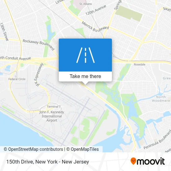 150th Drive map