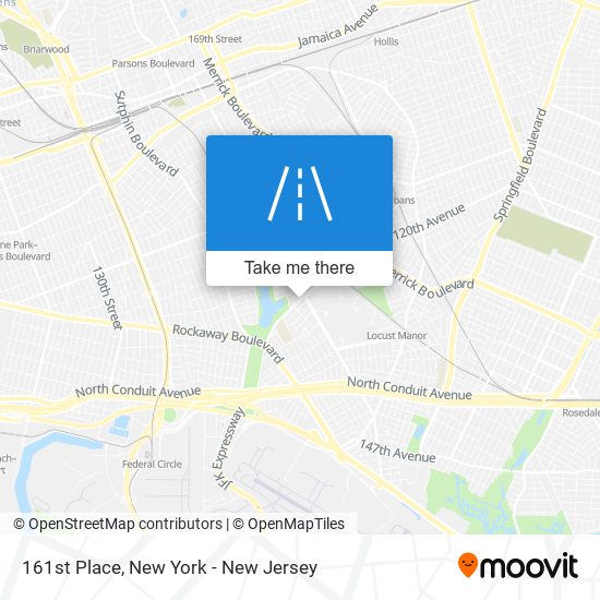 161st Place map