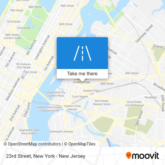23rd Street map