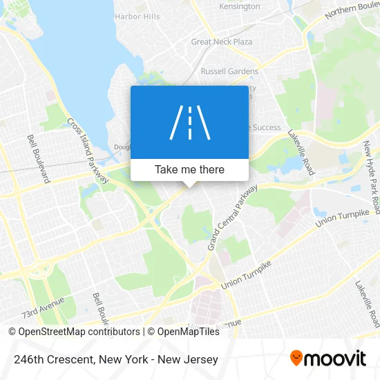 Mapa de 246th Crescent