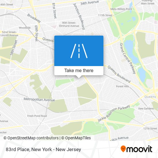 83rd Place map