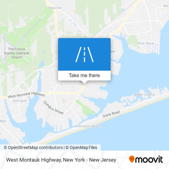 West Montauk Highway map