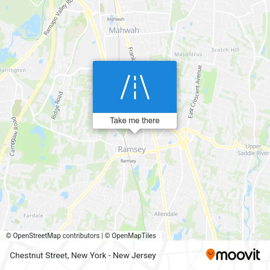 Chestnut Street map