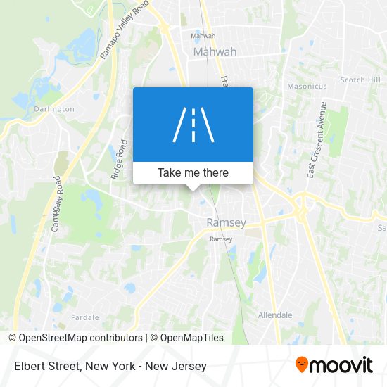 Mapa de Elbert Street