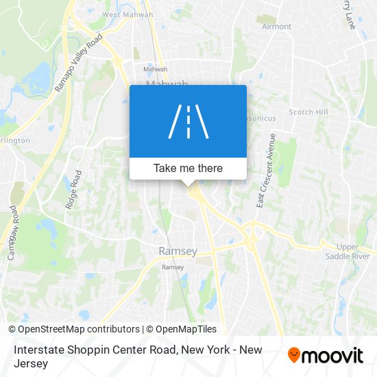 Interstate Shoppin Center Road map