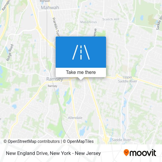 New England Drive map