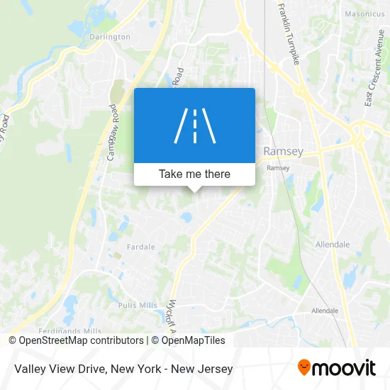 Valley View Drive map