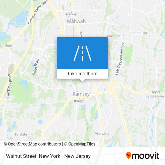 Mapa de Walnut Street